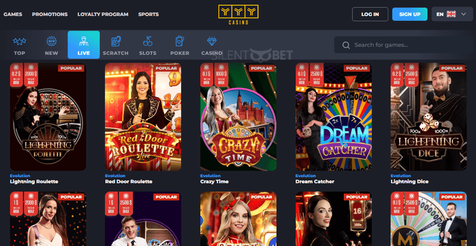 Olympe Casino jeux d'argent